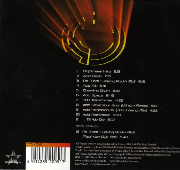 A*S*Y*S : Acid Save Your Soul (CD, Album)