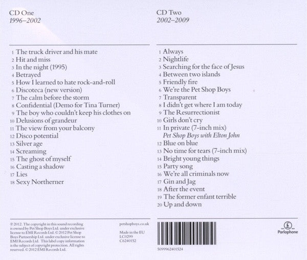 Pet Shop Boys : Format (B-Sides And Bonus Tracks 1996–2009) (2xCD, Comp, RE, RM, Jew)