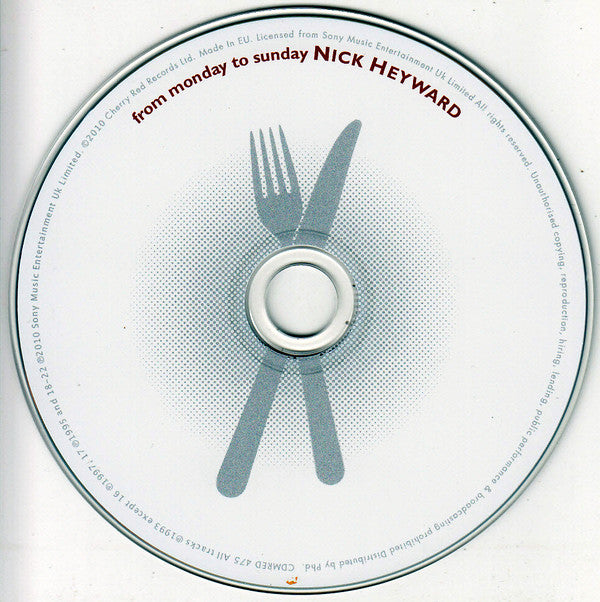 Nick Heyward : From Monday To Sunday (CD, Album, RE)