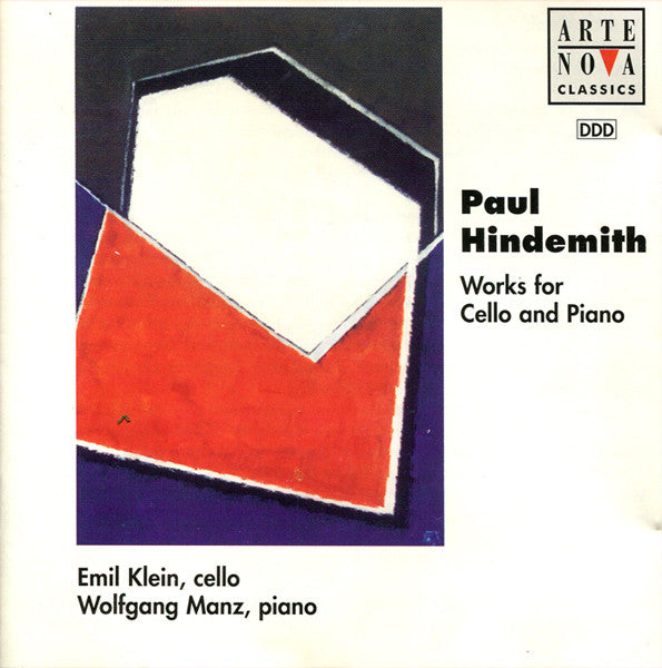 Paul Hindemith, Emil Klein, Wolfgang Manz : Works For Cello And Piano (CD, Album)