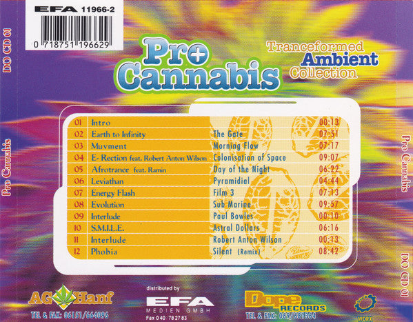 Various : Pro Cannabis (Tranceformed Ambient Collection) (CD, Comp)