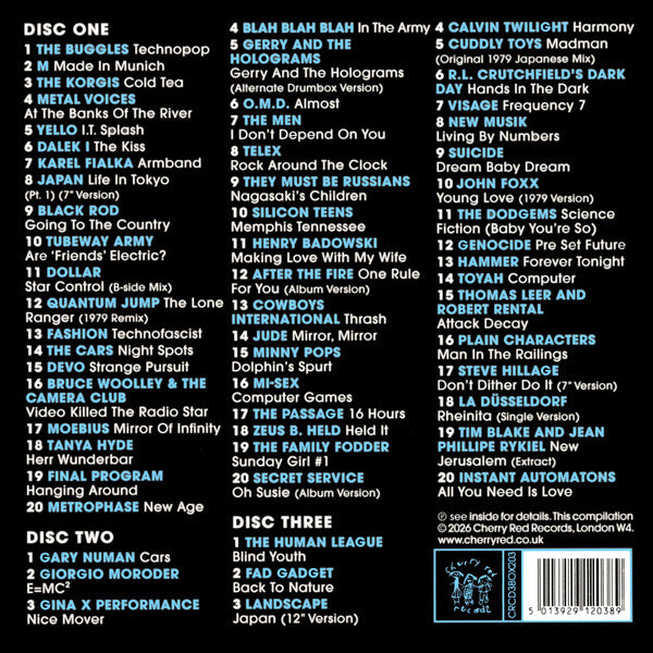 Various : Musik Music Musique 1979 (The Roots Of Synth Pop) (3xCD, Comp + Box)