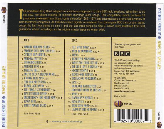 The Incredible String Band : Across The Airwaves (BBC Radio Recordings 1969-1974) (2xCD, Album, Comp)