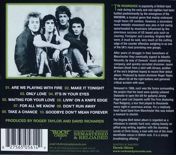 Virginia Wolf : Virginia Wolf (CD, Album, RE, RM)