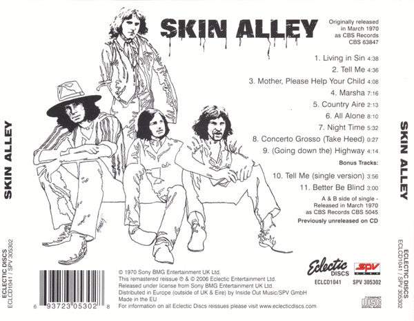 Skin Alley : Skin Alley (CD, Album, RE, RM)