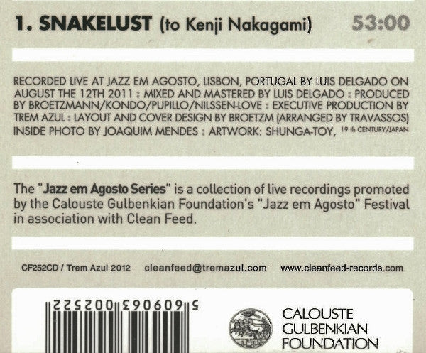Hairybones* : Snakelust (To Kenji Nakagami) (CD, Album)