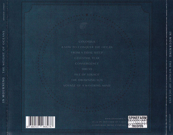 In Mourning : The Weight Of Oceans (CD, Album)