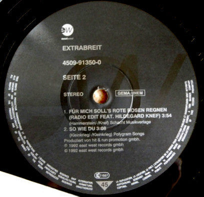 Extrabreit Mit Hildegard Knef : Für Mich Soll's Rote Rosen Regnen (12", Maxi)