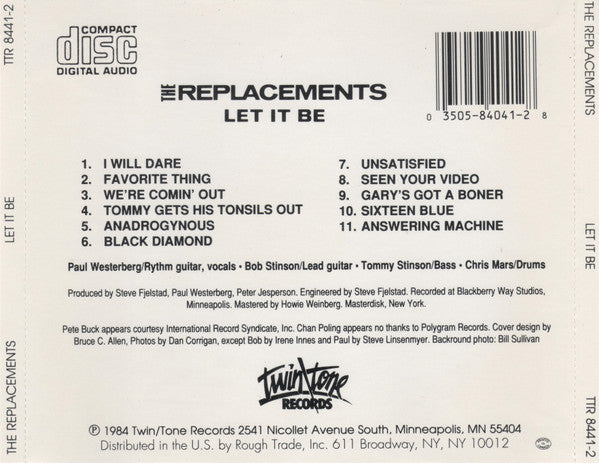 The Replacements : Let It Be (CD, Album, RE)