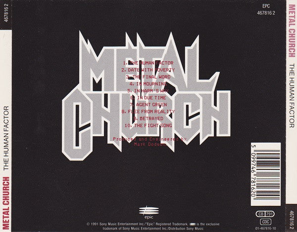 Metal Church : The Human Factor (CD, Album)