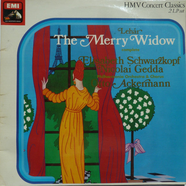 Lehár*, Elisabeth Schwarzkopf, Nicolai Gedda, Philharmonia Orchestra &amp; Chorus*, Otto Ackermann : The Merry Widow (2xLP, Album, RE)