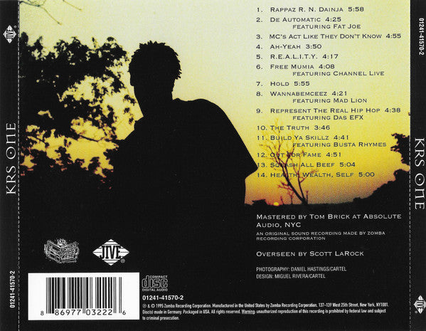 KRS-One : KRS ONE (CD, Album, RE)