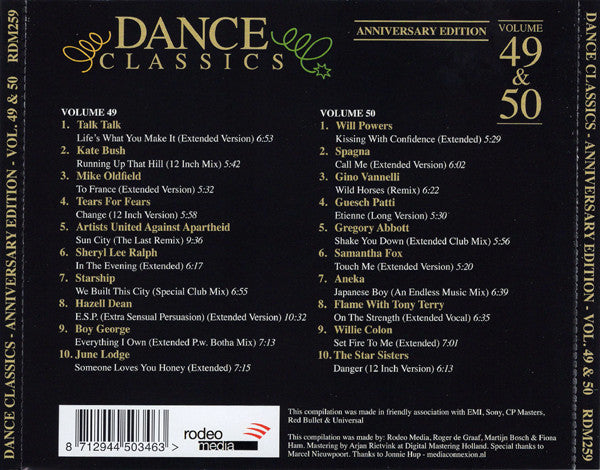Various : Dance Classics Volume 49 &amp; 50 - Anniversary Edition (2xCD, Comp)