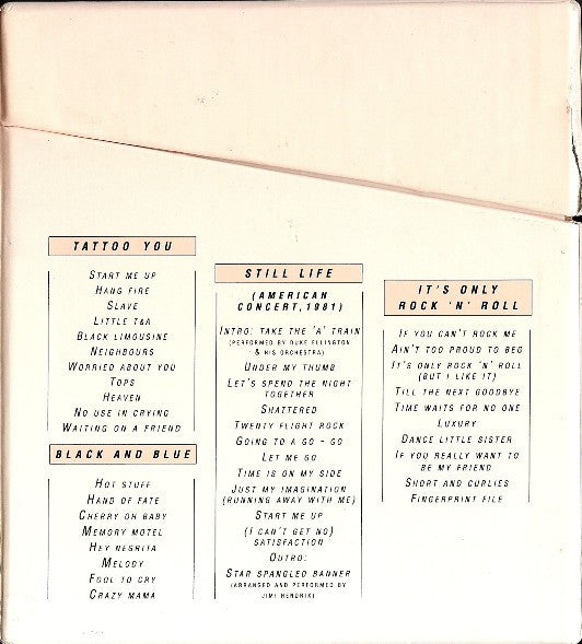 The Rolling Stones : Collection 1971-1989 (Box, Comp, Ltd + CD, Album + CD, Album + CD, Album)