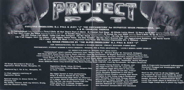 Project Pat : Mista Don't Play (Everythangs Workin) (CD, Album)