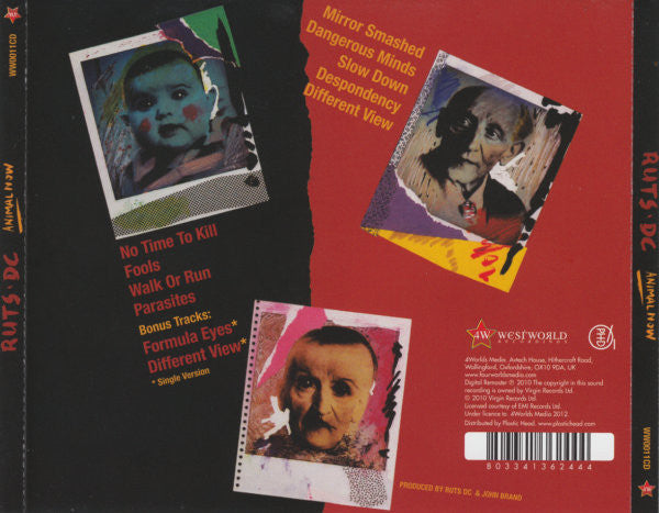 Ruts DC : Animal Now (CD, Album, RE, RM)