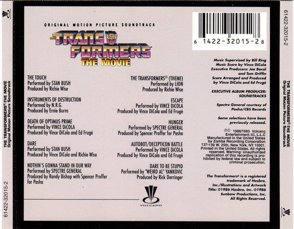 Various : The Transformers: The Movie (CD, Comp, RE)