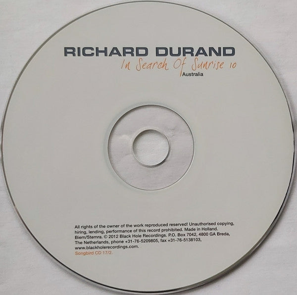 Richard Durand : In Search Of Sunrise 10: Australia (3xCD, Mixed)