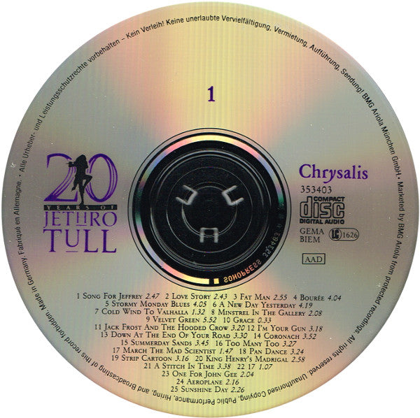 Jethro Tull : 20 Years Of Jethro Tull - The Definitive Collection (3xCD, Comp + Box)