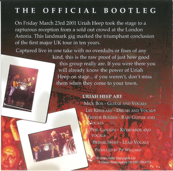 Uriah Heep : Electrically Driven (CD, Album)