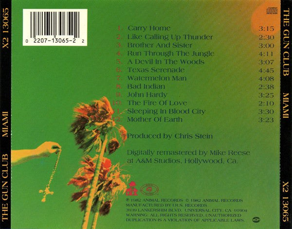 The Gun Club : Miami (CD, Album, RE, RM)