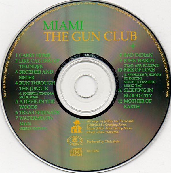 The Gun Club : Miami (CD, Album, RE, RM)