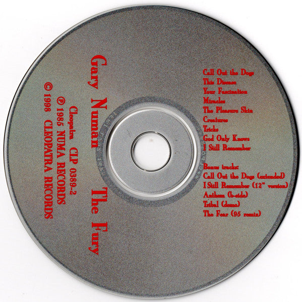 Gary Numan : The Fury (CD, Album, RE, RM)