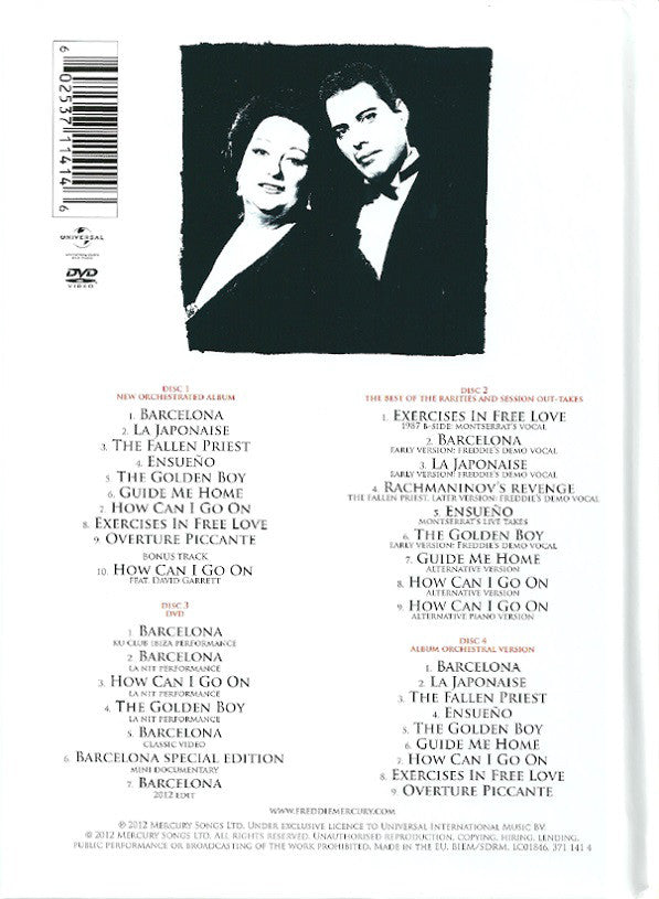 Freddie Mercury &amp; Montserrat Caballé : Barcelona (CD, Album + CD, Comp + DVD-V, Comp + CD, Album + D)
