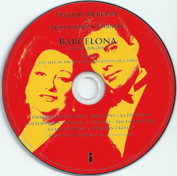 Freddie Mercury &amp; Montserrat Caballé : Barcelona (CD, Album + CD, Comp + DVD-V, Comp + CD, Album + D)