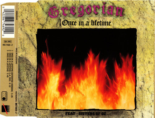 Gregorian (3) Feat. Sisters Of Oz : Once In A Lifetime (CD, Maxi)