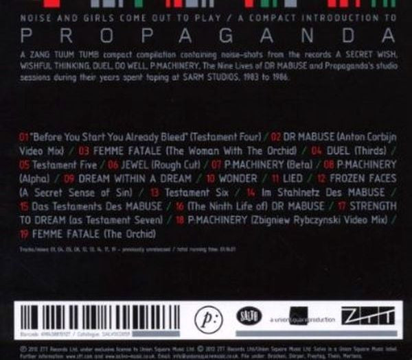 Propaganda : Noise And Girls Come Out To Play / A Compact Introduction To Propaganda (CD, Comp)