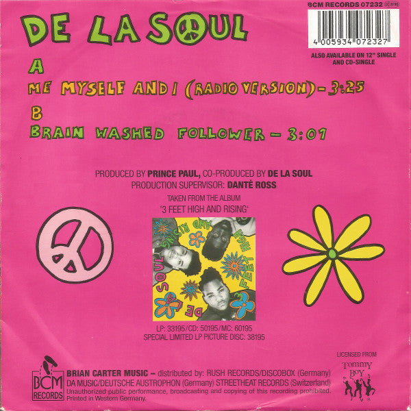 De La Soul : Me Myself And I (7", Single)