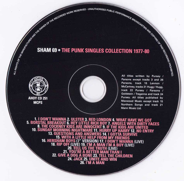 Sham 69 : The Punk Singles Collection 1977- 80 (CD, Comp, RE, RM)