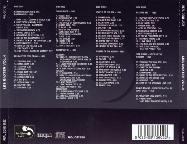 Les Baxter : Les Baxter Vol. 4 (Eight Classic Albums) (4xCD, Comp, RM)