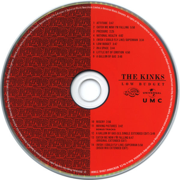 The Kinks : Low Budget (CD, Album, RE, RM)