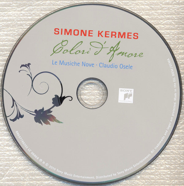Simone Kermes, Le Musiche Nove, Claudio Osele : Colori D&#39;Amore (CD, Album)