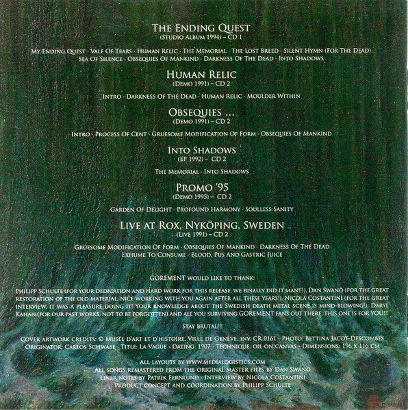 Gorement : Within The Shadow Of Darkness (The Complete Recordings) (CD, Album + CD, Comp + RM)