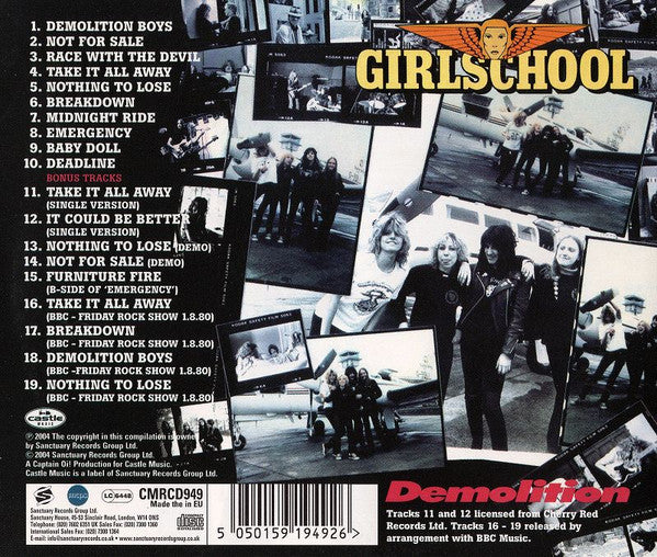 Girlschool : Demolition (CD, Album, RE)