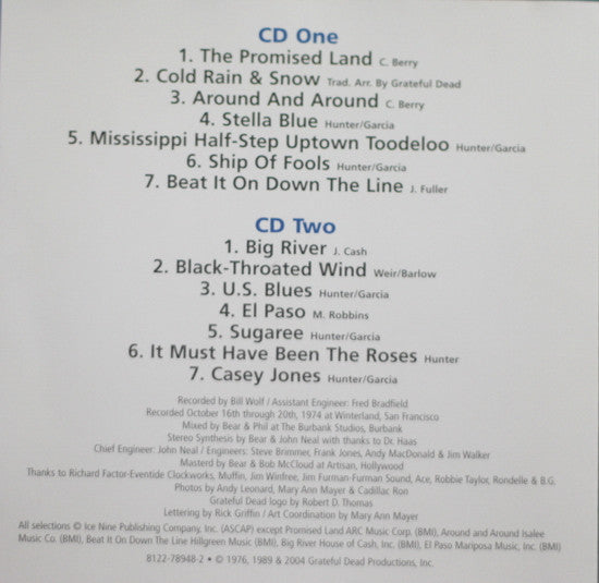 The Grateful Dead : Steal Your Face (2xHDCD, RM)
