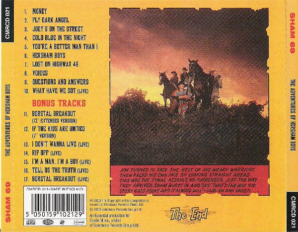 Sham 69 : The Adventures Of Hersham Boys (CD, Album, RE)