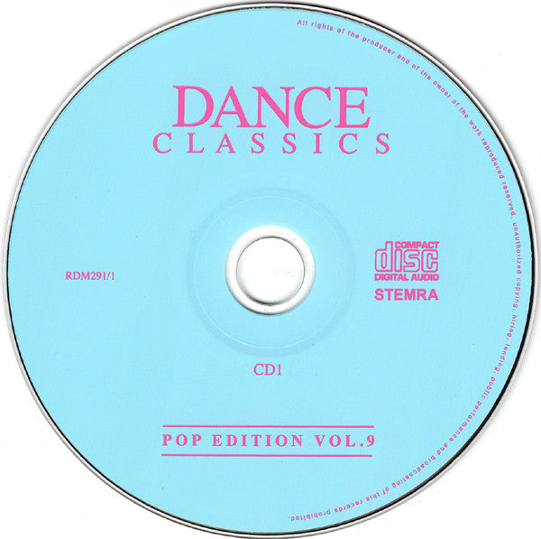 Various : Dance Classics - Pop Edition Vol. 9 (2xCD, Comp)