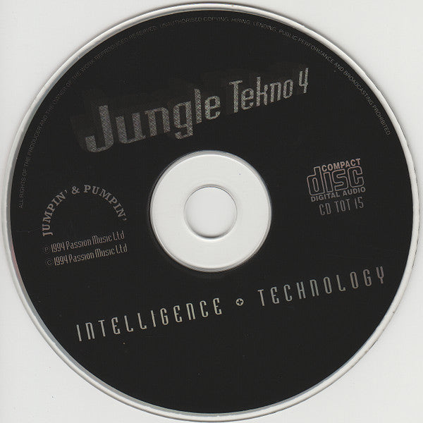 Various : Jungle Tekno 4 (Intelligence + Technology) (CD, Comp)