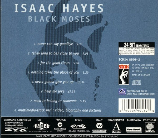 Isaac Hayes : Black Moses (CD, Album, Enh, RE, RM, Dig)