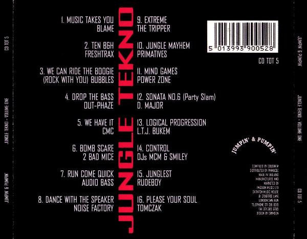 Various : Jungle Tekno Volume One (CD, Comp)
