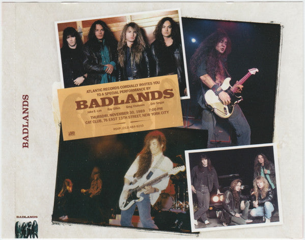 Badlands (2) : Badlands (CD, Album, RE, RM)