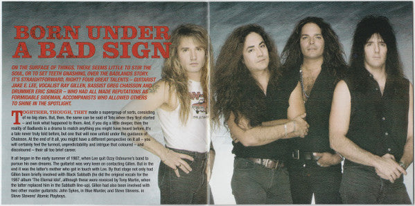 Badlands (2) : Badlands (CD, Album, RE, RM)