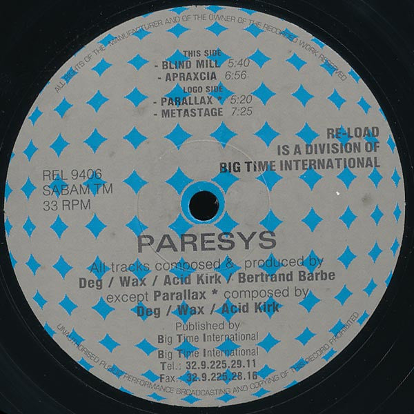 Paresys : Parallax (12&quot;)