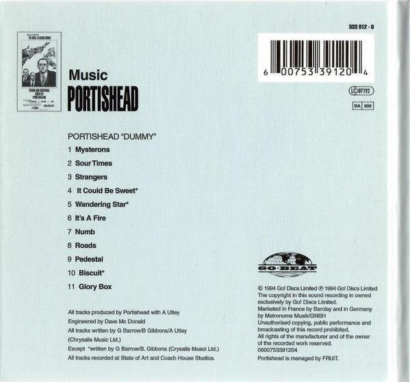 Portishead : Dummy (CD, Album, Ltd, RE, Dig)