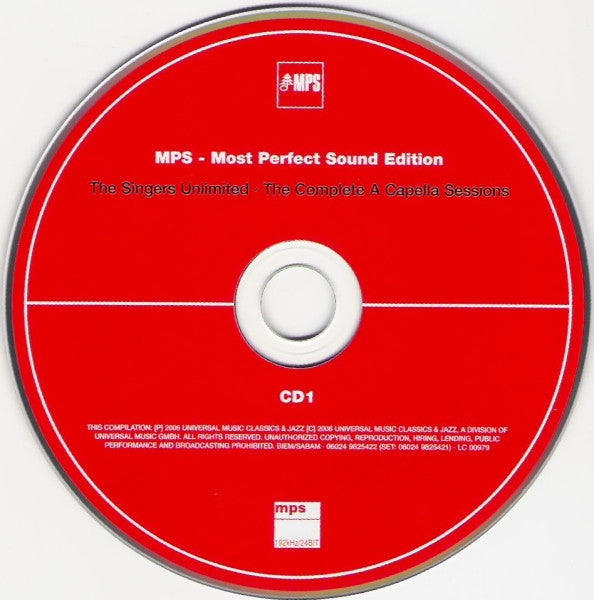 The Singers Unlimited : The Complete A Capella Sessions (2xCD, Comp, RM)