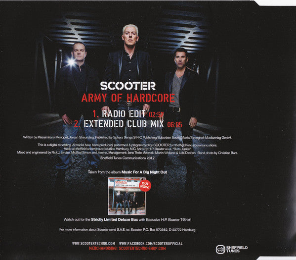 Scooter : Army Of Hardcore (CD, Single)